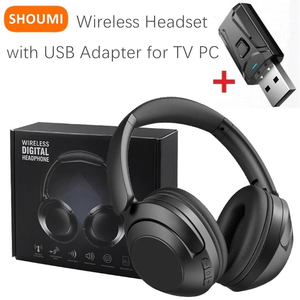 Desk Hifi Setup - Shoumi 15 Hour Wireless Headset Bluetooth