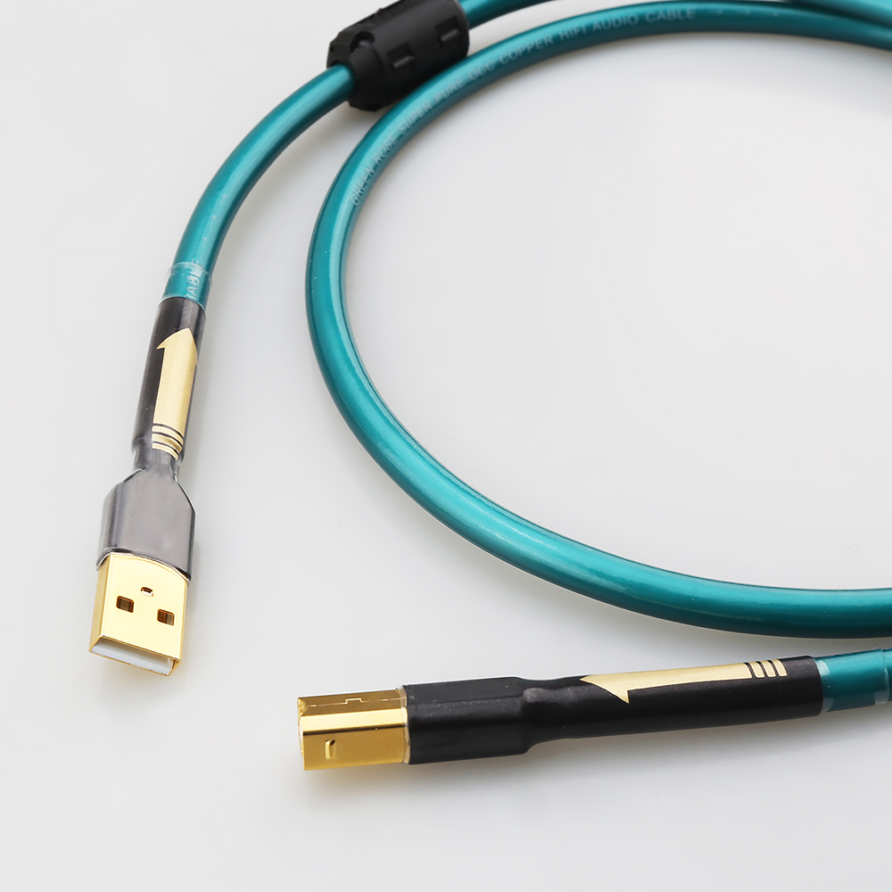 Audiophile OCC USB A To B Cabl - đánh giá và giá Desk Hifi Setup
