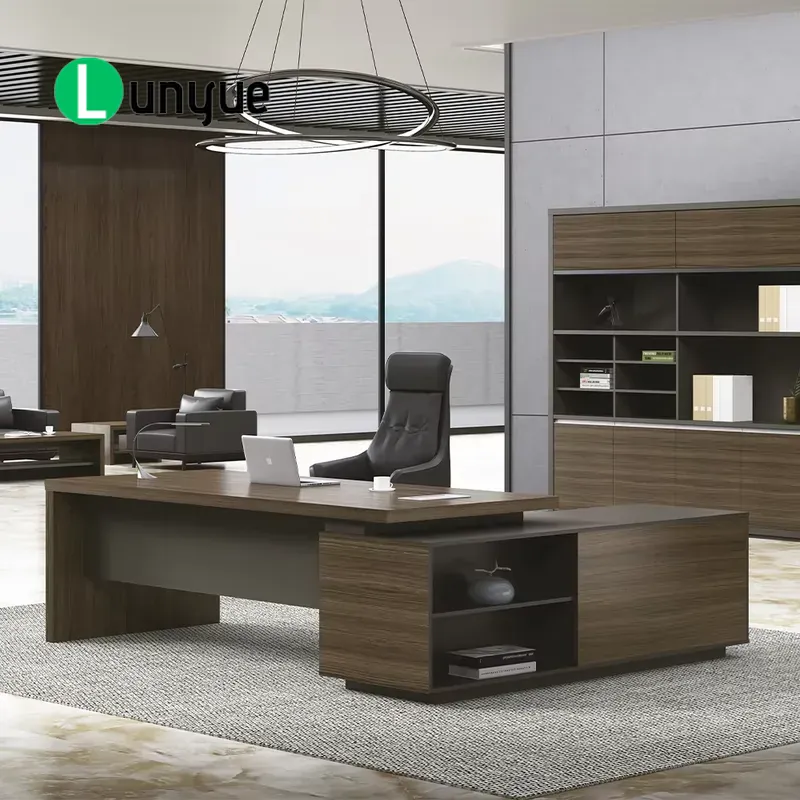 Modern L Shaped Executive Desk - đánh giá và giá Desk Setup Corner