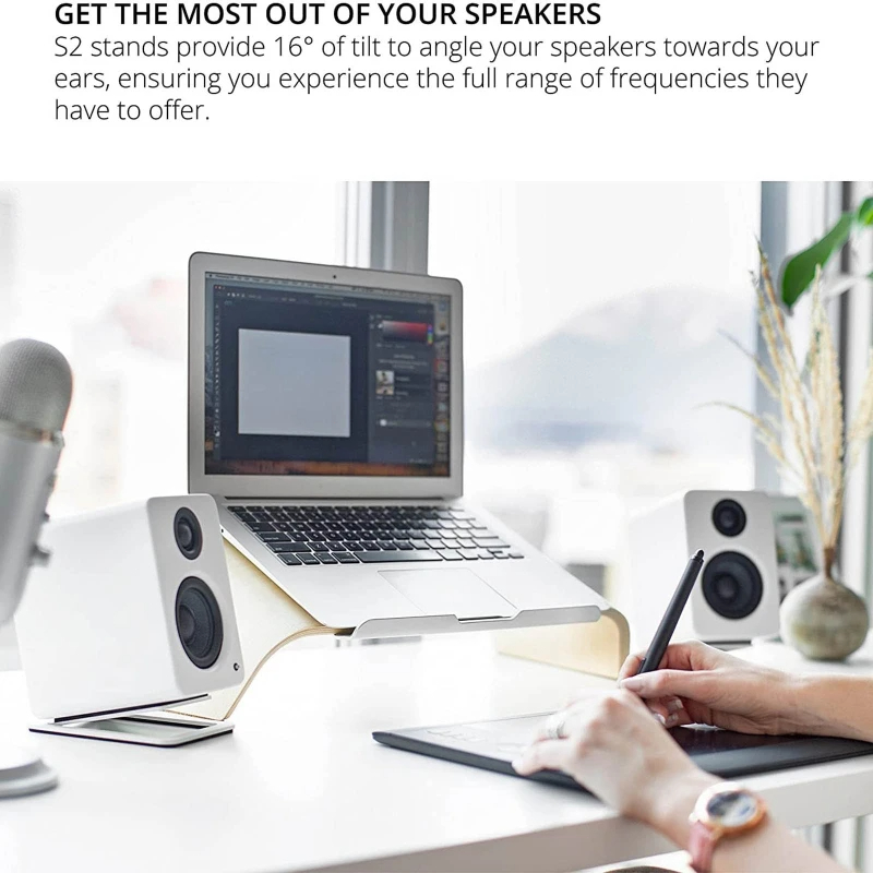 Xnyocn Desktop Speaker Stand N - đánh giá và giá Speaker Desk Setup