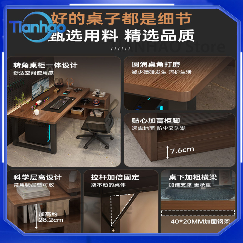 L Shaped Gaming Desk with Book - đánh giá và giá Desk Setup Corner