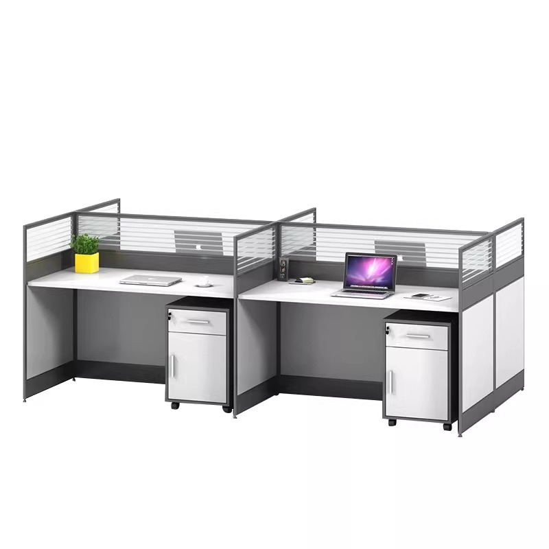 White Office Desk for 2 4 or 6 - đánh giá và giá Desk Setup Corner