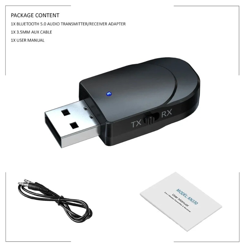 KN330 3in1 USB EDR Bluetooth 5 - đánh giá và giá Desk Hifi Setup