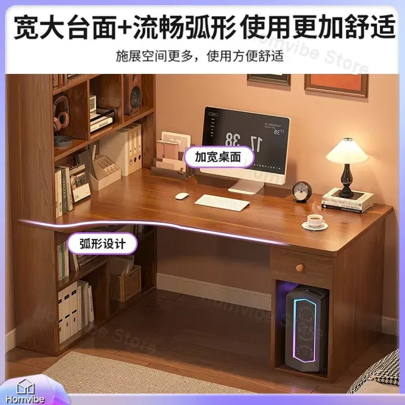 L Shaped Computer Desk with Bo - đánh giá và giá Desk Setup Corner